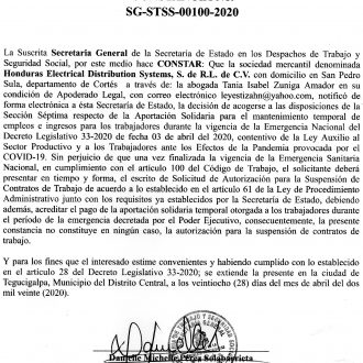 Honduras Electrical DIstribution Systems S de R.L. de C.V.