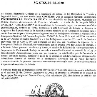 Inversiones La Union S.A. de C.V.