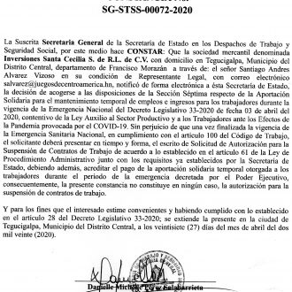 Inversiones Santa Cecilia S. de R.L. de C.V.