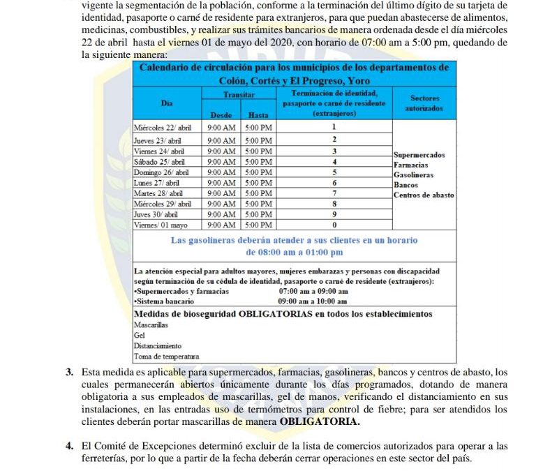 Nuevas disposiciones para la Zona Norte de país
