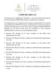 17 casos nuevos de COVID-19, comunicado