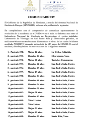 36 nuevos casos de COVID-19, comunicado