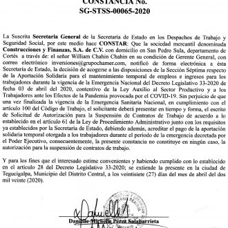 Construcciones y Finanzas, S.A. de C.V.