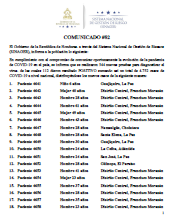 Nuevos casos de COVID-19 este 22 de junio