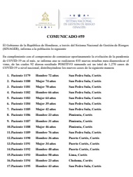 92 casos positivos de COVID-19, comunicado