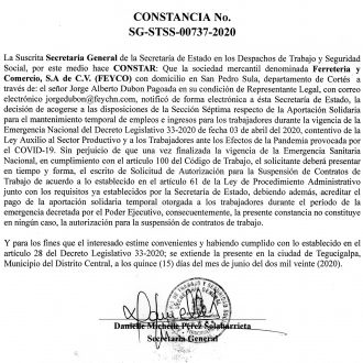 Ferreteria y Comercio S.A. de C.V. (FEYCO) CORRECCION