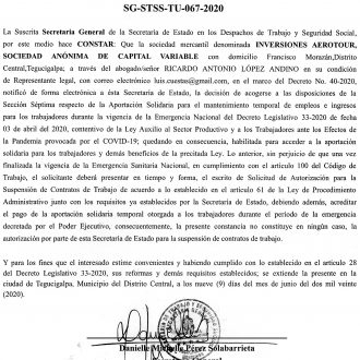Inversiones Aerotour S.A. de C.V.