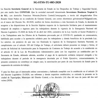 Inversiones Honduras Tropical S. de R.L.