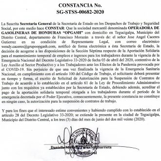 Operadora de Gasolineras de Honduras OPGASH