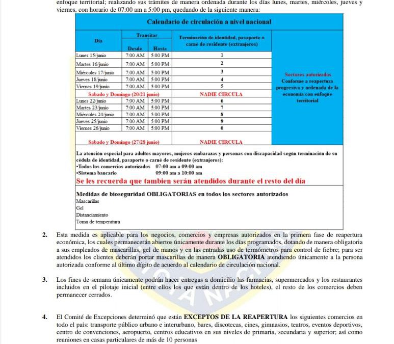 Toque de queda se extiende hasta 28 de junio