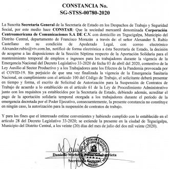 Corporacion Centroamericana de Comunicaciones S.A. de C.V.