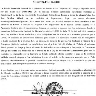 Inversiones Turisticas de Honduras, S.A. de C.V.