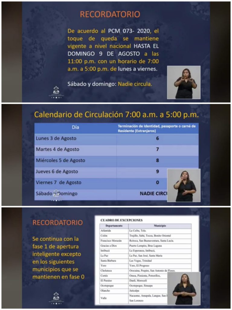 Se extiende toque de queda hasta el 9 de agosto