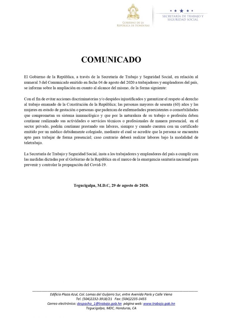 Comunicado