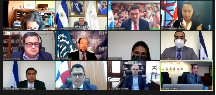 Ministros de Trabajo de Centroamérica y República Dominicana acuerdan trabajar en un Plan de recuperación, reconstrucción Social y resiliencia