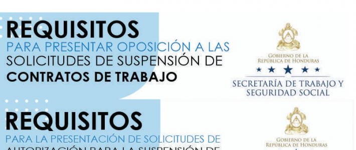 Requisitos para autorización y oposición de las Supensiones de Contratos de Trabajo Requisitos para autorización y oposición de las Supensiones de Contratos de Trabajo