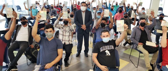 Nuevo grupo de hondureños viajará a España para trabajar de manera temporal y legal