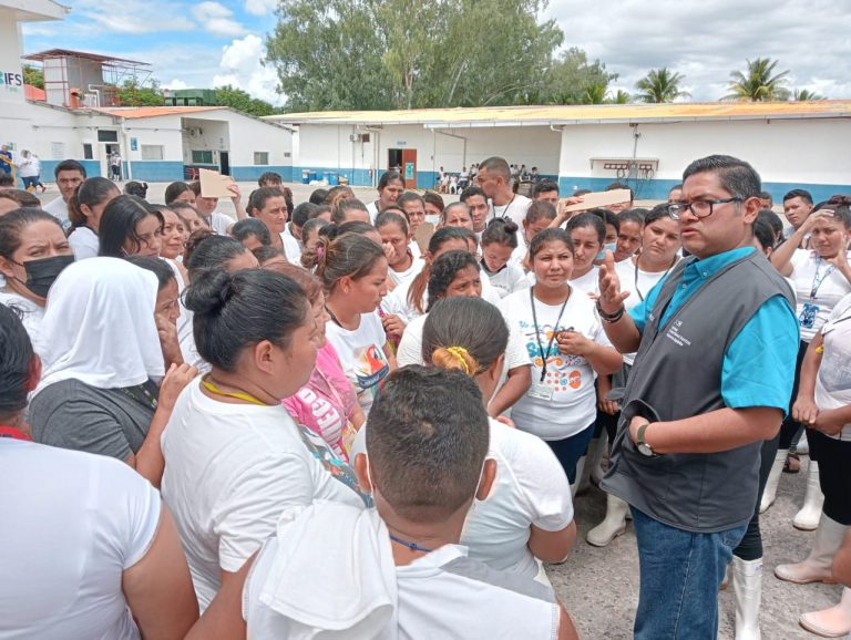 Gira de Trabajo: Inspecciones en empresas camaroneras en el Departamento de Choluteca, en las fechas comprendidas del lunes 19 al viernes 23 de junio de 2023