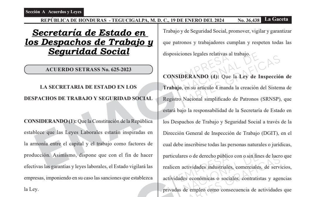 Es oficial: SIHCAL  ya fue publicado en La Gaceta