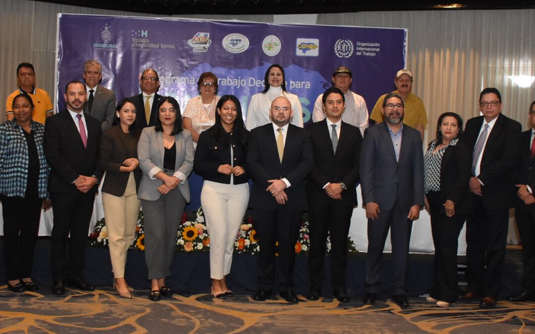 Gobierno, empleadores y trabajadores reafirman su compromiso por unir esfuerzos en pro del trabajo decente en Honduras